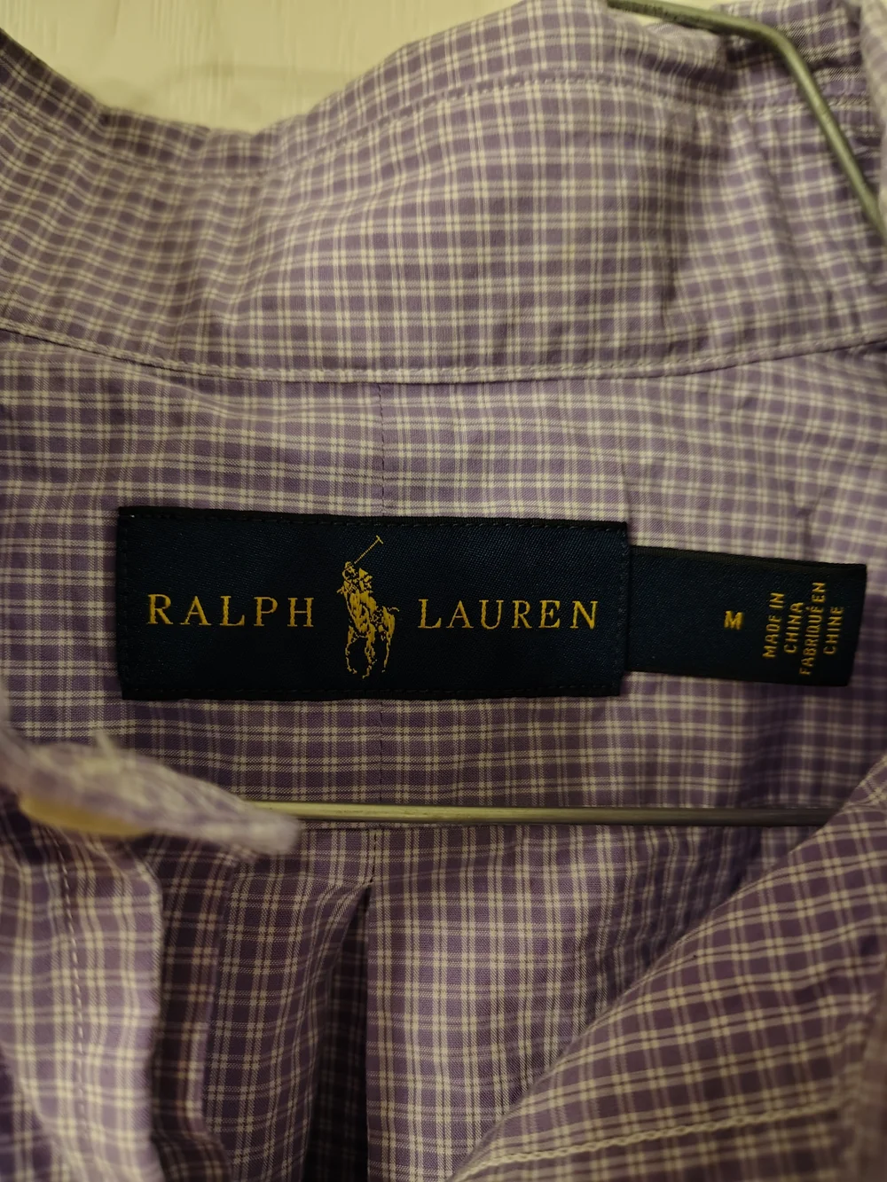 Ralph Lauren Men’s Lavender Micro-Check Button-Down Shirt